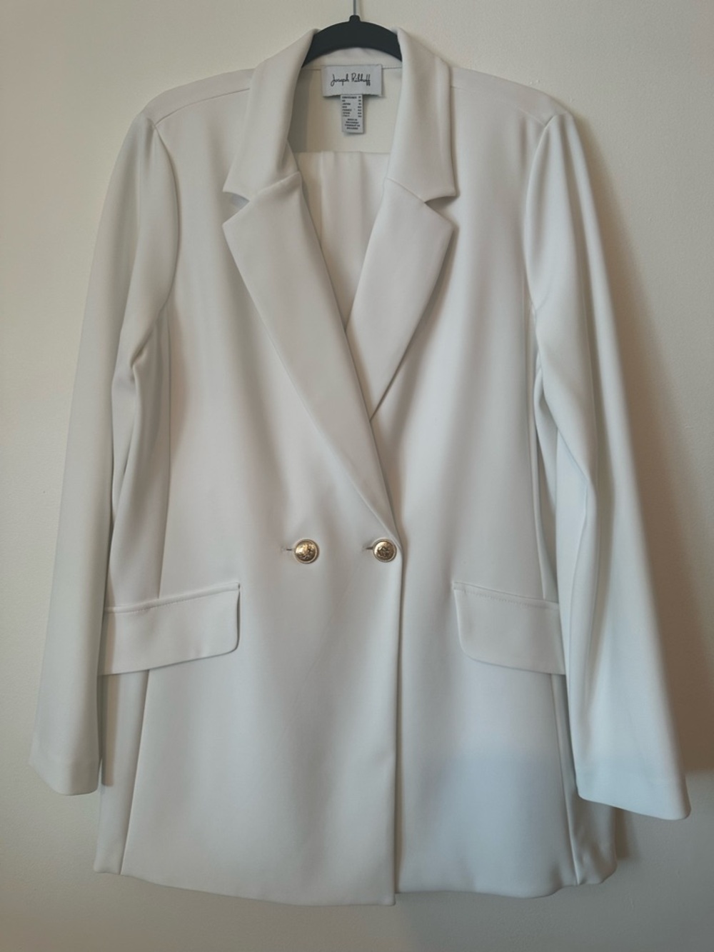 Joseph Ribkoff Women's White Double-Breasted Suit with Pants